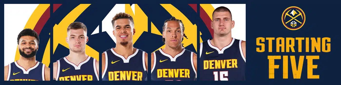Denver Nuggets Starting Five Desktop Image