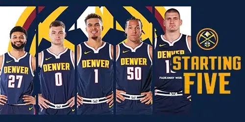 Denver Nuggets Starting Five Mobile