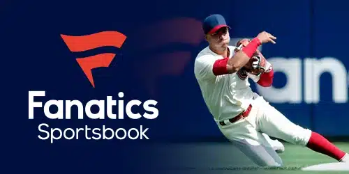 Fanatics Sportsbook logo with a baseball player sliding into base