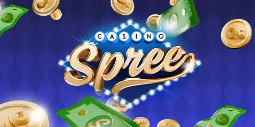 Spree Casino main mobile banner showcasing the casino's logo and exciting game options.