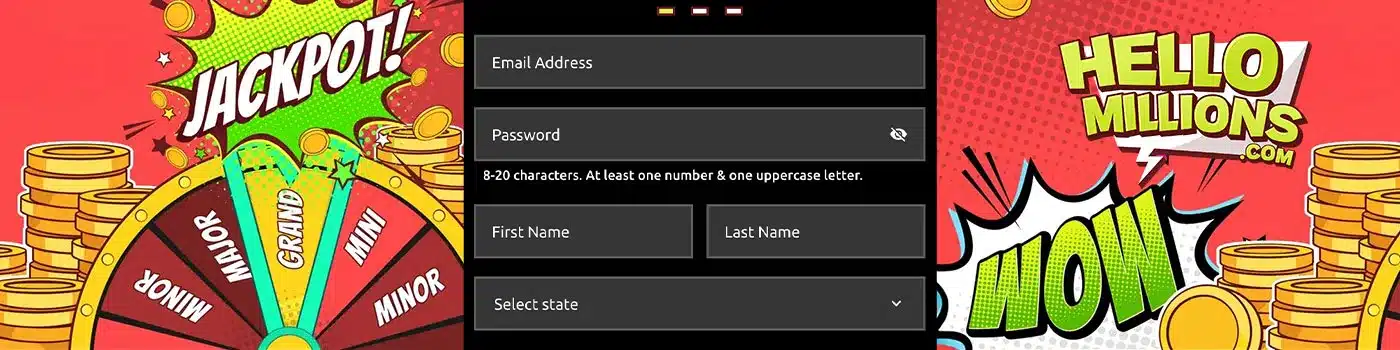Coloradobettinghub Hello Millions Casino registration process desktop banner