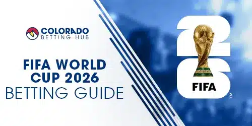 FIfa World Cup 2026 banner with a picture of the world cup trophy